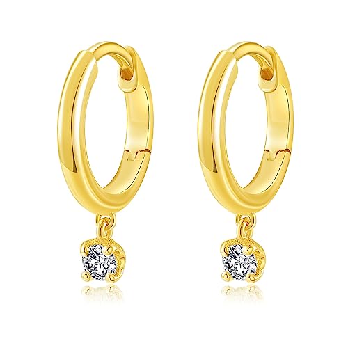 14k Solid Gold Diamond Earrings Series,DEF VS~VVS, No fading, No allergies, Non gold-plating,Lab grown Diamond