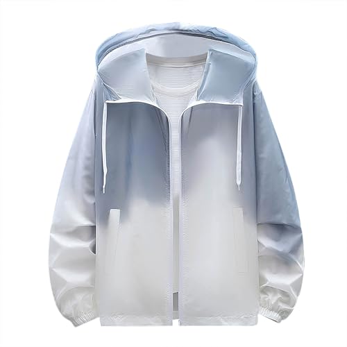 Women's Gradient Sun Protection Jacket Lightweight UPF 50+ Sun Hoodie Windbreaker Outdoor Travel Summer Protection Coat