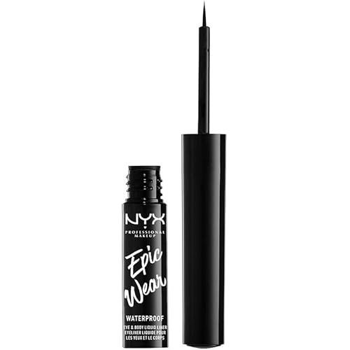 NYX PROFESSIONAL MAKEUP Epic Wear Liquid Liner, Long-Lasting Waterproof Eyeliner - Black