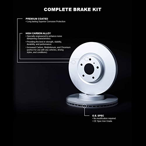 Image of R1 Concepts Brake Rotors fits 1997-2005 Buick Century, Chevrolet Venture; 1997-2004 Buick Regal, Oldsmobile Silhouette; 1998-2005 Buick LeSabre| GEO-Carbon Blank Brake Rotor Set: 11.0 inch Front