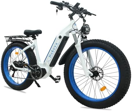 Electric Bike for Women,1000W Electric Bicycles 48V 15AH, 26″x 4″Fat Tire Electric Mountain Bike Up to 35MPH 40-60 Miles, 7-Speed Fork Shock Absorption Ebike