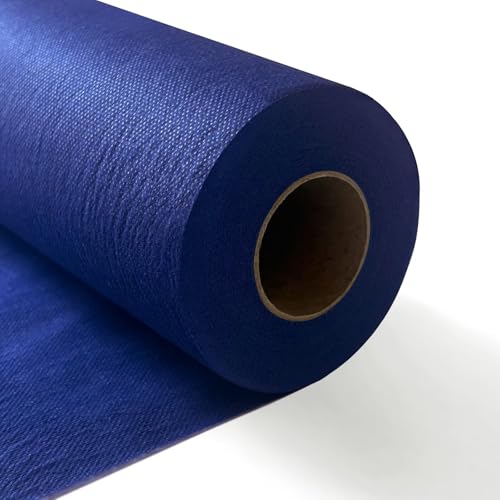 Longing Home Tischläufer Tischband 0.3 × 25M 30g/ Dunkelblau Einweg Vlies Stoffähnlich Tischdecke Rolle Hochzeit Geburtstag Party Dekoration