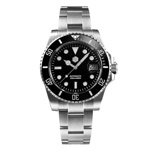 San Martin Men Watch SN0017G-E 40 mm 20 Bar Diver Watch ST2130 Automatic Mechanical Luxury Diving Waterproof Wrist Watch