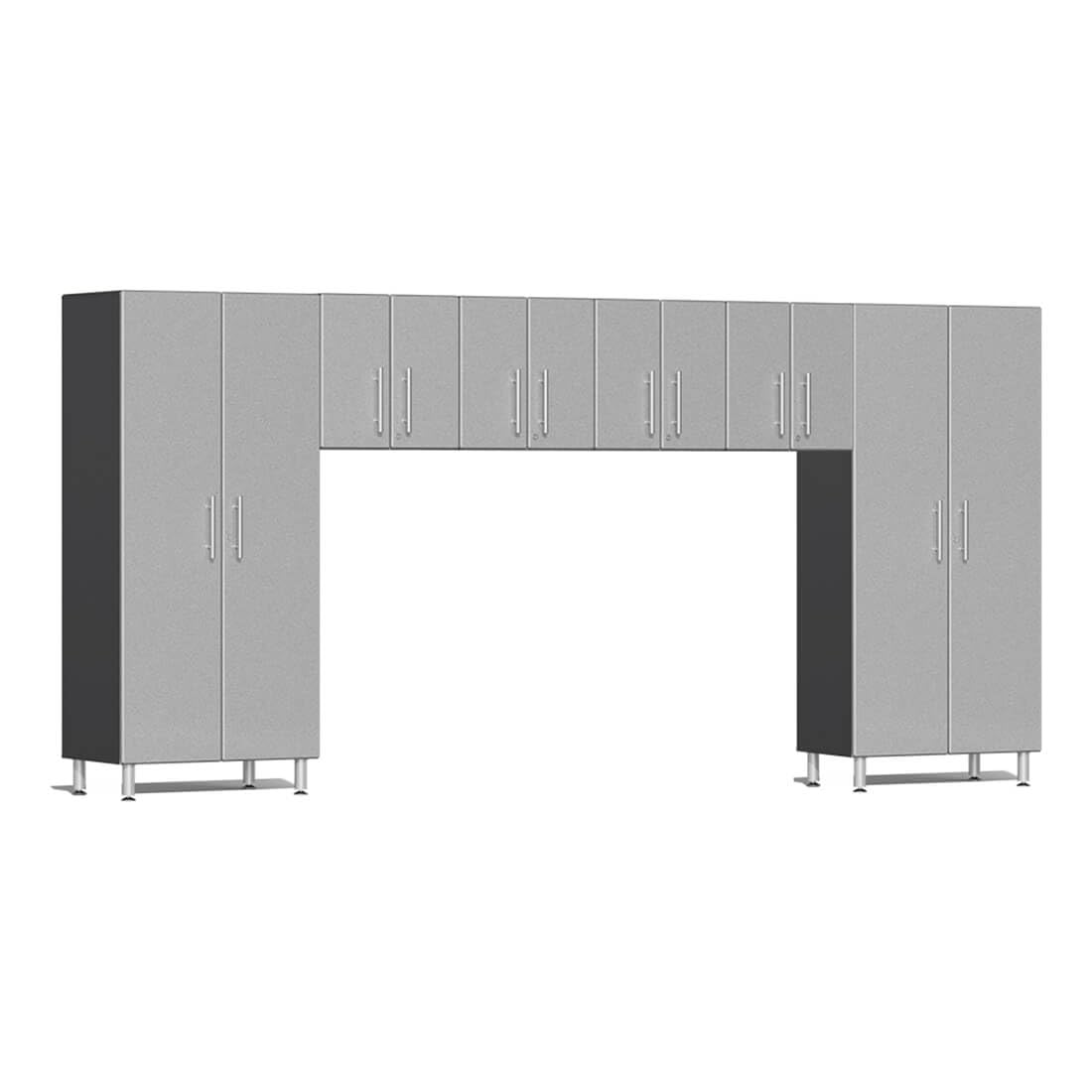 Ulti-MATE UG20760S 6-Piece Garage Cabinet Kit in Stardust Silver Metallic, Silver, Grey