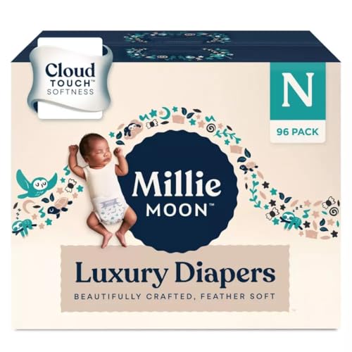 Image of Milm Baby Diapers – Ultra Soft, Leak-Proof, Hypoallergenic Disposable Diapers – (Newborn)