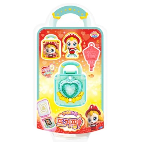 hwasooboon Catch Teenieping Figure Season 3 Hotping 뜨거핑 Korean Animation, Red, Yellow, Mint