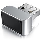 CSL - USB Fingerabdrucksensor für PC - Fingerprint Key - bis zu 10 IDs – kompatibel mit Windows...