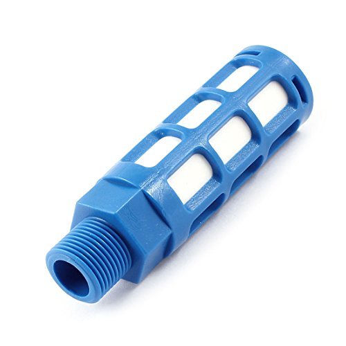 Plastic Pneumatic Noise Reducing Silencer Muffler 16mm 3/8PT Blue