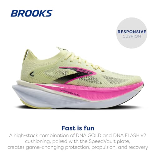 Brooks Women's Hyperion Max 3 Neutral Running Shoe - Luminary/Cyber Pink/Black - 7.5 Medium - image 2