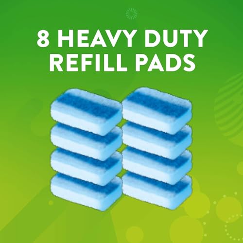 Image of Scrubbing Bubbles Flushable Toilet Wand Refills, Fresh Brush Heavy Duty Toilet Cleaner Refill Pads, Cleans Limescale & Fights Odors, Citrus Scent, 8 Count, Pack of 2