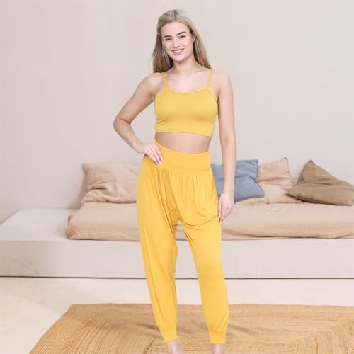 Leggings holgados Hareem para relajarse en casa con puños cómodos 7