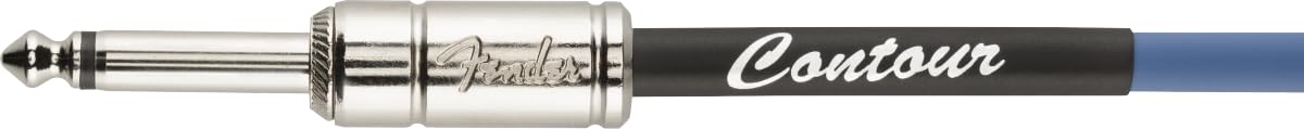 Fender Contour Series Instrument Cable (15ft STR/STR) in Lake Placid Blue, 15FT/4.5M - Image 4