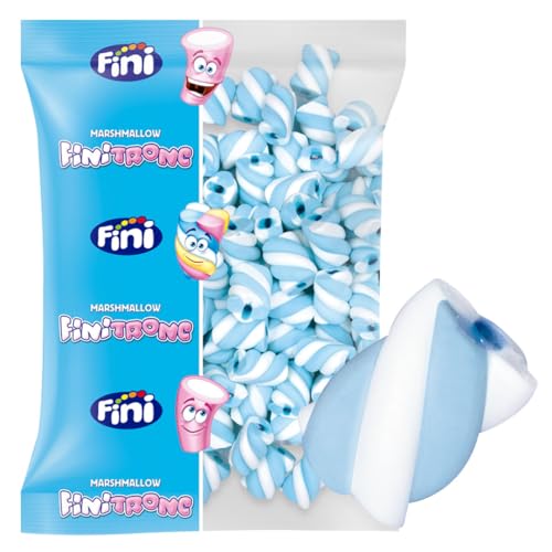 iChuches | Marshmallow Fini - Finitronc | Nubes de diferentes formas - 125 Unidades | Ideal para Celebraciones, Cumpleaños, Mesas Dulces, etc. (Nubes Azul Magic Rellena)