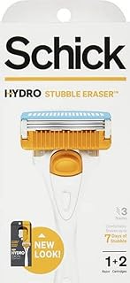 Schick Hydro Stubble Eraser Razor with 2 Razor Refill Blades
