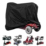 LSJDNASHD Mobility Scooter Cover for Roma Medical Mid-Size Roma Tulsa 4-Wheel, Electric Wheelchair Cover for Storage, Oxford Fabric Scooter Weather Cover, Electric Scooter Cover, B