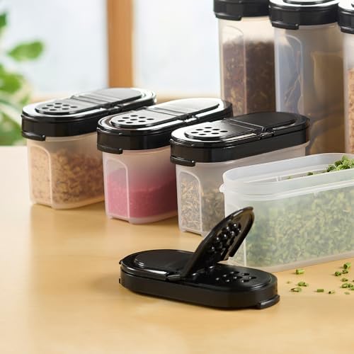 Image of Tupperware Small Spice Shakers, Set of 4, Keeps Dry Herbs and Spices Fresh, BPA-Free, Dishwasher Safe
