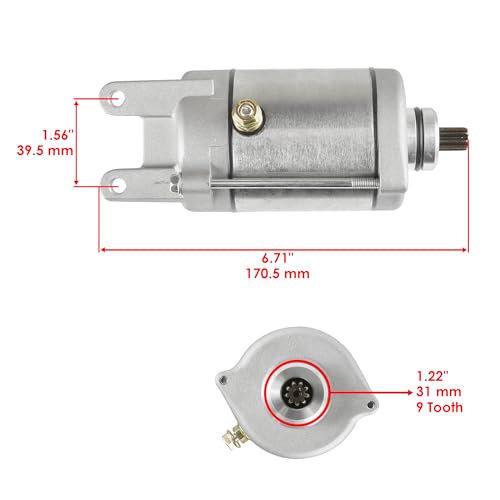 Caltric Starter Compatible con Kymco Mxu Maxxer Mongoose 250 300 2004-2013 31210-LBA7-900 miniatura 2