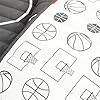 Lush Decor Basketball Game Reversible Oversized 5 Piece Quilt Set - Cozy & Soft Kids Sports Themed Bedding Set - Full/ Queen, Charcoal #3