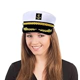 Rukjmqi Yacht Rock Party Outfit Damen - Verstellbarer Yacht Seemann Hut,... Rukjmqi Yacht Rock - www.hafentipp.de, Tipps für Segler