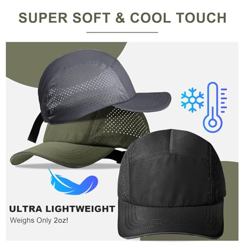 Image of Oversize XXL Mens Quick Dry Baseball Cap Cooling Breathable Mesh Sports Cap Lightweight Snapback Hat for Big Head