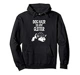 Distressed Dog Hair Is My Glitter Siberian Husky Hoodie