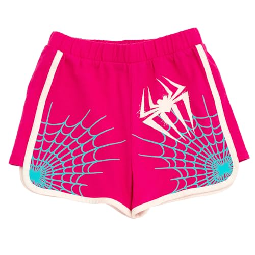 Image of Marvel Spider-Man Girls Cosplay Tank Top and French Terry Dolphin Shorts Outfit Set Toddler to Big Kid Sizes (2T - 14-16)