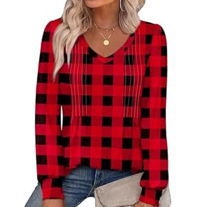 Alaroo Womens Long Sleeve Shirts Pl...
