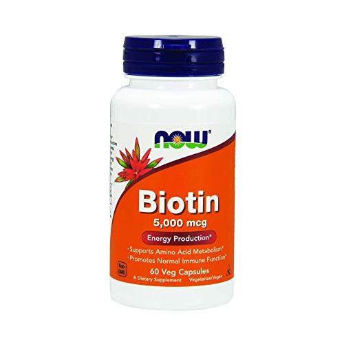 Biotin- 5,000 mcg 60 Veg Capsules by Now Foods Biotin- 5,000 mcg 60 Veg Capsules by Now Foods