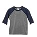 Bella Canvas Toddler 3/4 Sleeve Baseball T-Shirt (5 Years) (White/Black)