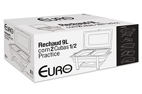 Rechaud Practice 9 Litros com 2 Cubas 1/2, JQ833-2, Euro Home 5 41gTmUs-1LL