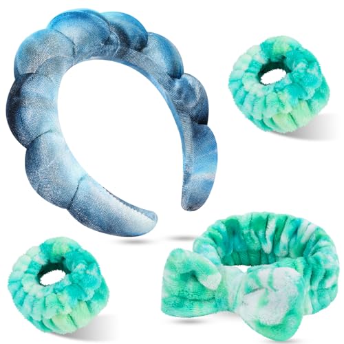 Bandeau maquillage avec nœud papillon et bracelets lavables pour filles