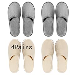 4 Pairs*velvet Slippers