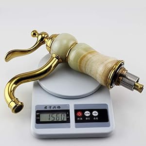   Luxury-Stone-Bathroom-Faucet-European-All-Copper-and-Natural-Green-and-Blue-Jade-Basin-Faucet-Hot-and-Cold-Mixer-Tap-Gold-Finished-C12123DS-QY
