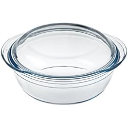 Cacerola Ceramica Con Tapa Ôcuisine Classic - Cacerola redonda, 2,2l + 0,8 l, 27 x 23 cm