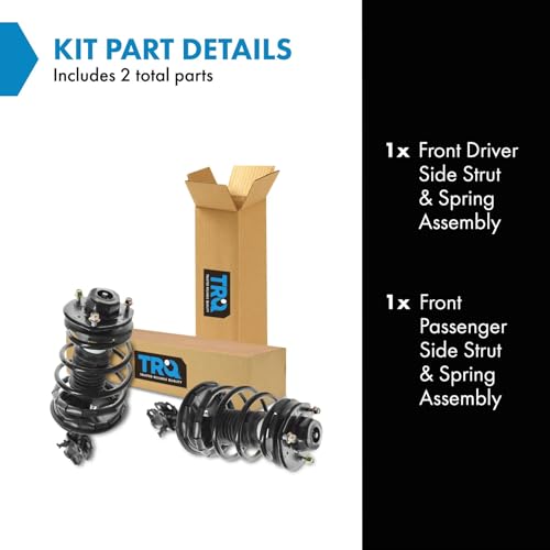 Image of TRQ Front Driver and Passenger Side Strut and Spring Assembly Set Loaded | For 97-01 Toyota Camry L4 2.2L 99-01 Solara L4 2.2L