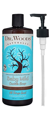 Dr. Woods Unscented Baby Mild Castile Soap with Pump, 32 Ounce Dr. Woods Unscented Baby Mild Castile Soap with Pump, 32 Ounce