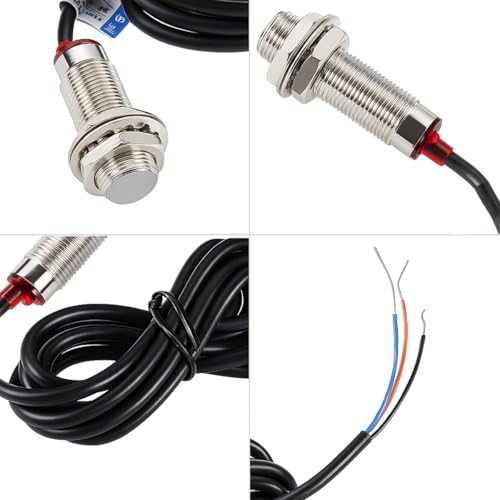 Image of Gebildet 12mm Hall Effect Proximity Sensor Inductive Switch NPN NO(Normally Open) with Magnet DC5-30V NJK-5002C,Detecting Distance: 10mm