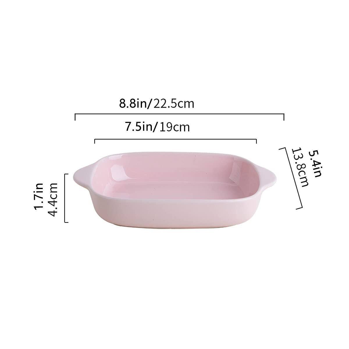 20 cm ceramiczne naczynie do ciasta zestaw 2 porcelanowych naczyń do piekarnika nieprzywierający talerz do pieczenia quiche do pieczenia piekarnika bezpieczna forma do ciasta (kolor: C)