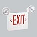 Nora Lighting NEX-708-LED-R LED Exit With Adjustable Emergency Heads44; Battery Backup44; Red