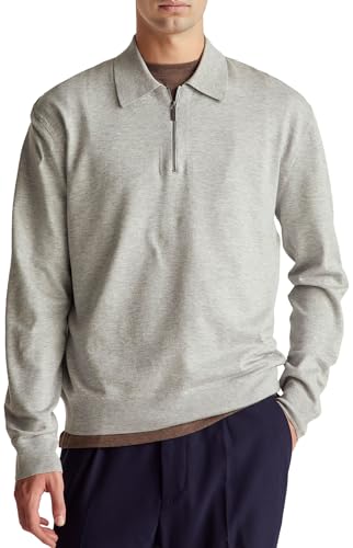 Polo M/L Benetton 110xu301l gris medium pour homme adepte de pulls élégants