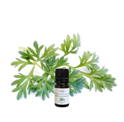 Aceite Esencial de Ajenjo Blanco, Orgánico, Puro, 5 mL