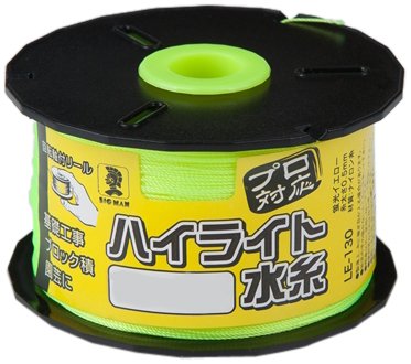 BIGMAN リール巻ナイロン水糸細 イエロー LE-171