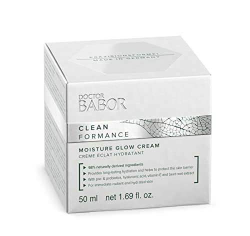 Doctor Babor Cleanformance Moisture Glow Cream, Hydrating Probiotic Day And Night Cream, With Hyaluronic Acid And Light Reflecting Pigments For Healthy, Radiant Glow, Clean Beauty, Vegan #TOP3