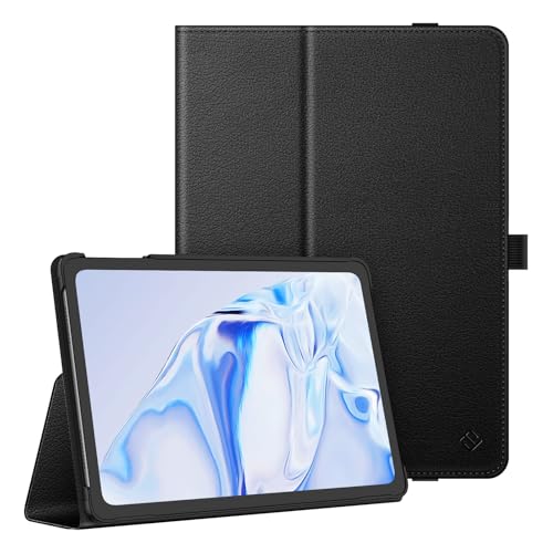 Fintie Case for Onn 11 Core Tablet (2026 Model) - Premium Vegan Leather Folio Protective Stand Cover with Pencil Holder Compatible with Onn 11 Inch Gen5 Tablet (Black)