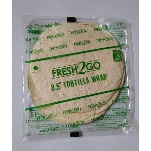 Fresh 2 Go Plain Tortilla Pouch 480g, 10 Pcs