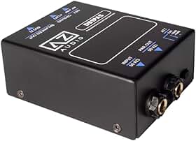 Caixa DI Direct Box Passivo 1 Canal Profissional AZ Audio DB1PAS