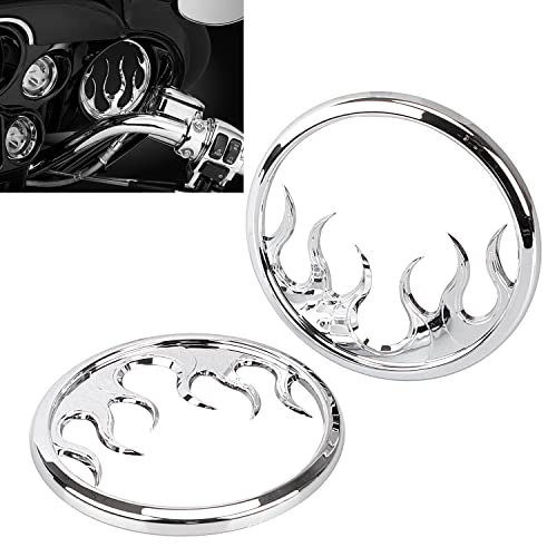 Cubierta delantera de parrilla para parlante moto cromada miniatura 3