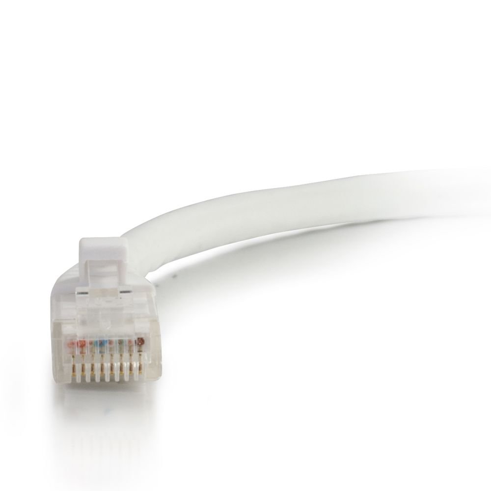 C2G/Cables to Go 00484 Cat5e Snagless Unshielded (UTP) Network Patch Cable, White (6 Feet/1.82 Meters)