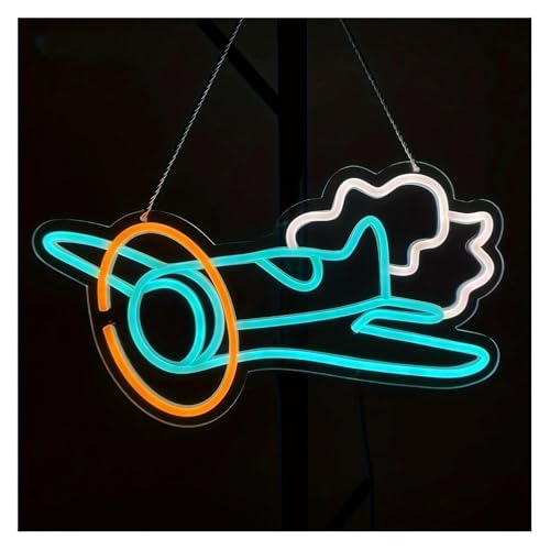 Lampe au néon avion avec intensité variable pour enseigne murale
