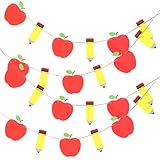 Decoraciones de celebración: puedes usarlo junto con otras decoraciones, creando una escena decorativa perfecta para la temporada escolar, pancarta de banderín